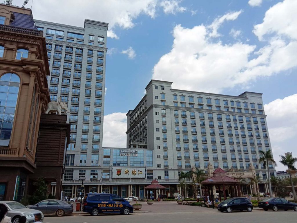 From a collection of shacks in the 1980s, Laukkai has grown into a thriving city with dozens of casinos and hotels. (Nanda)