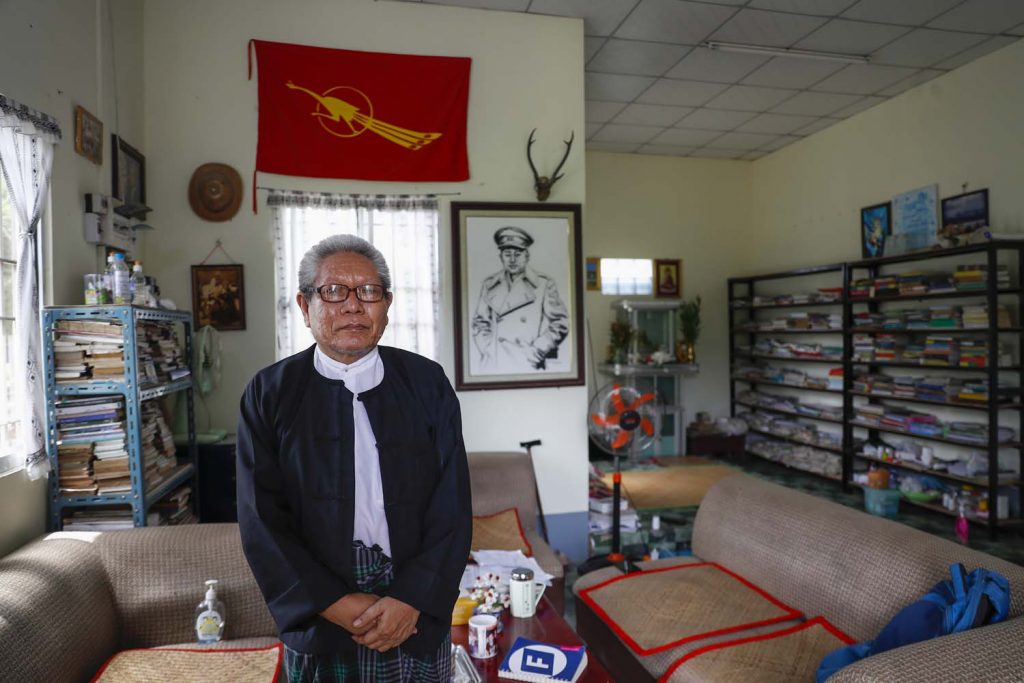 Labour activist U Htay plans to run as an independent for the Pyithu Hluttaw. (Nyein Su Wai Kyaw Soe | Frontier)