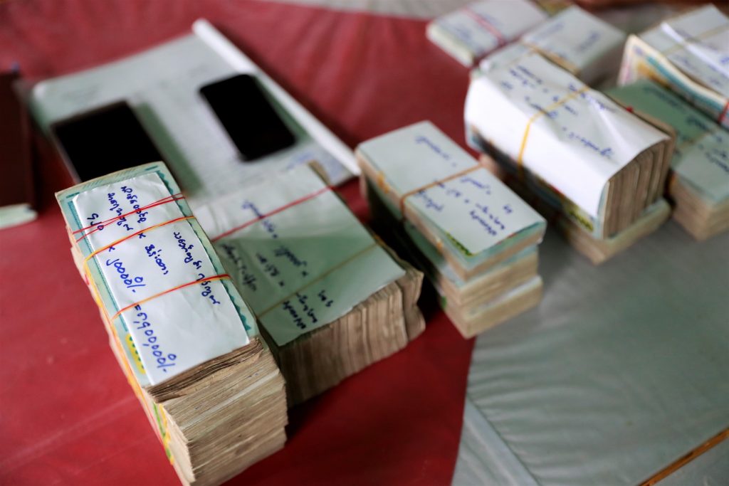 The K40,000 cash transfer to four million low-income households is expected to cost around K160 billion. (Nyein Su Wai Kyaw Soe | Frontier)